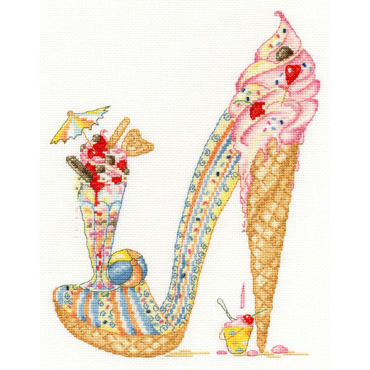Bothy Threads Lazy Sundae Counted Cross Stitch Kit